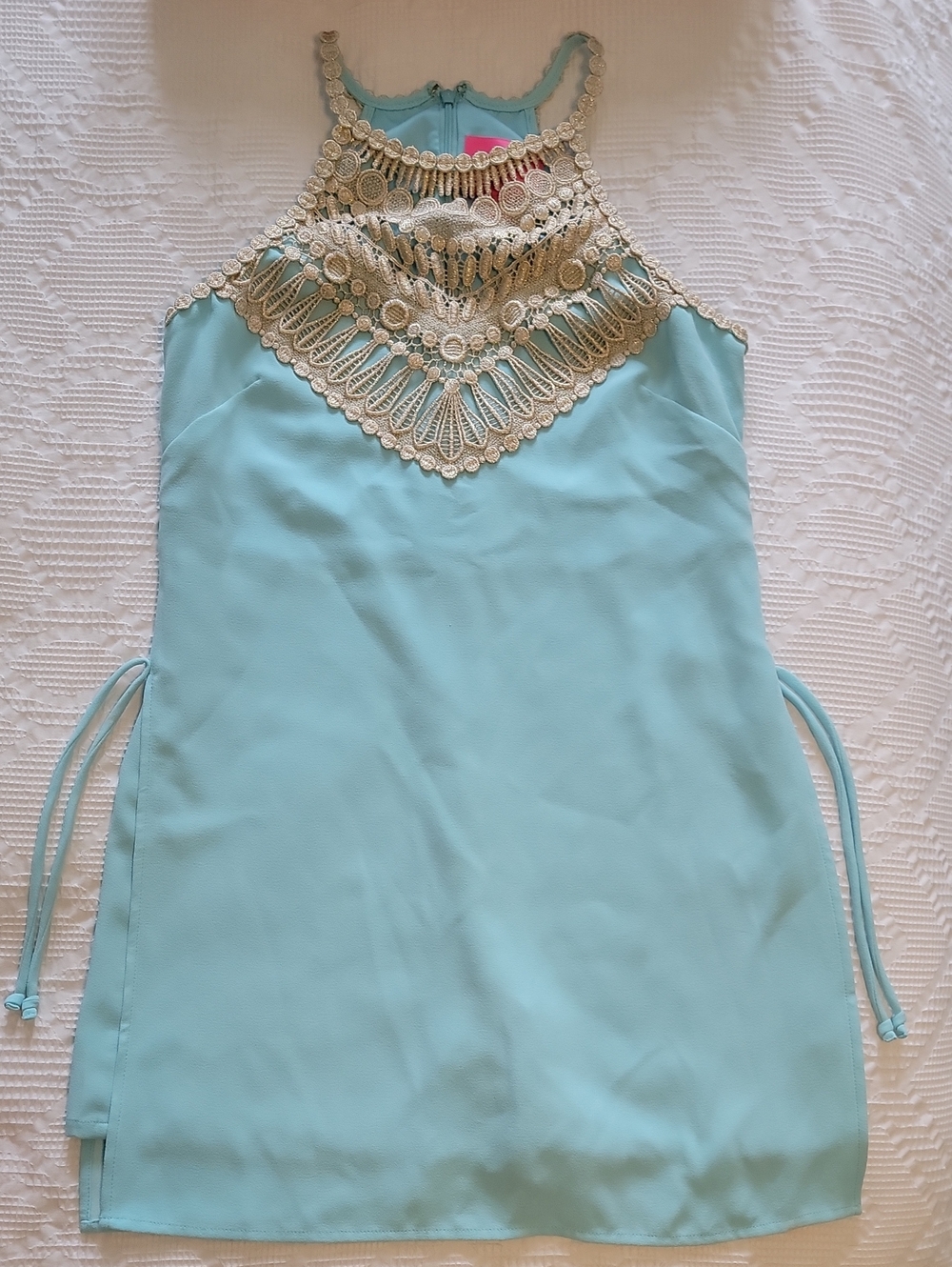 Lilly Pulitzer Skirted Pearl Romper Bali Blue